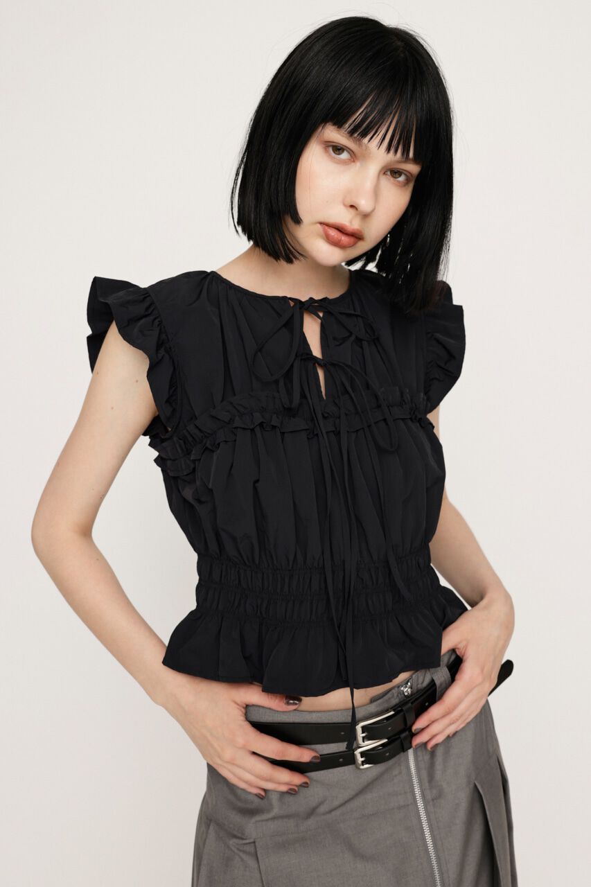 SLY「2WAY RIBBON FRILL トップス」|タンクトップ|