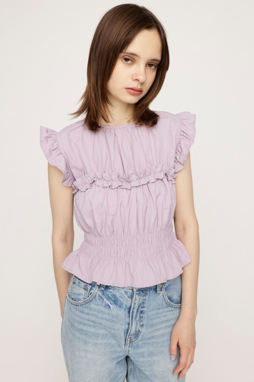 SLY「2WAY RIBBON FRILL トップス」|タンクトップ|