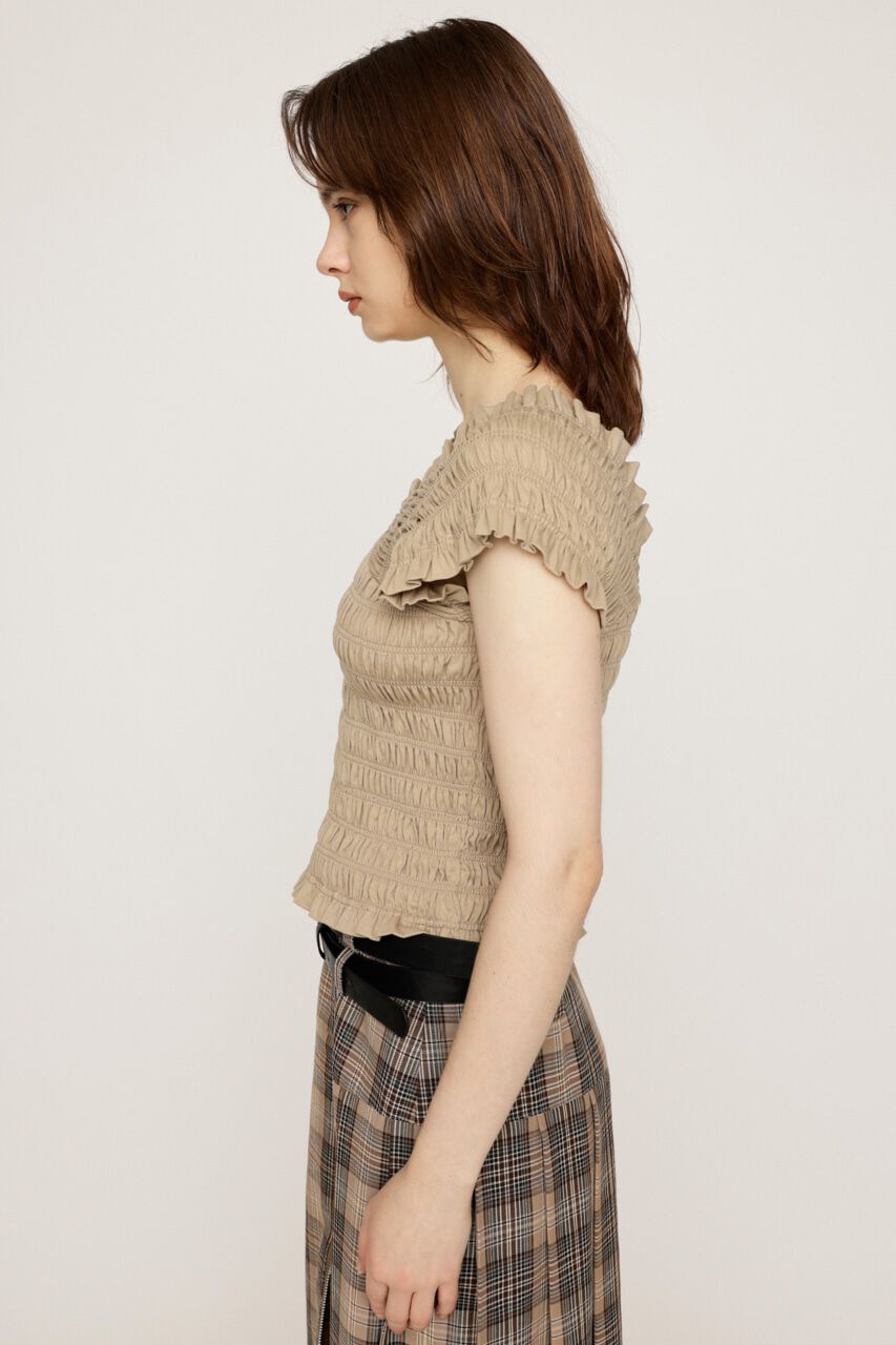 SLY「2WAY SHIRRING BUSTIER トップス」|タンクトップ|