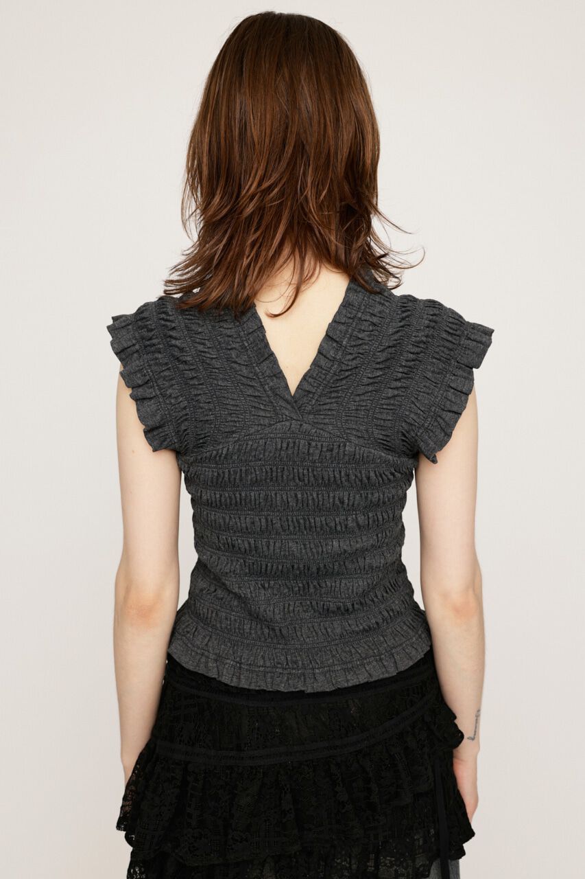 SLY「2WAY SHIRRING BUSTIER トップス」|タンクトップ|