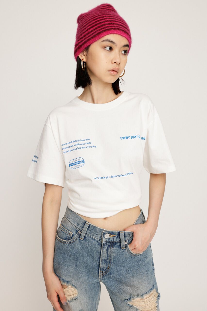 SLY「RANDOM LOGO PRINT Tシャツ」|Tシャツ・カットソー|