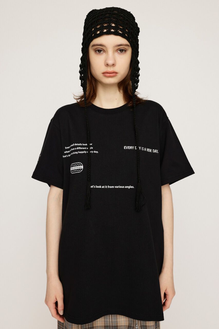 SLY「RANDOM LOGO PRINT Tシャツ」|Tシャツ・カットソー|