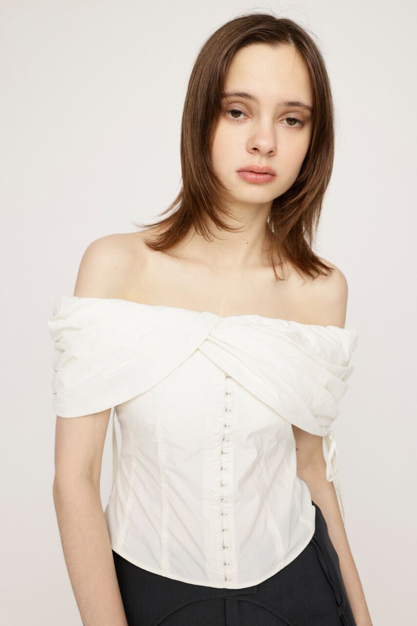 SLY「FRONT HOOK 2WAY SHOULDER ブラウス」|シャツ・ブラウス|