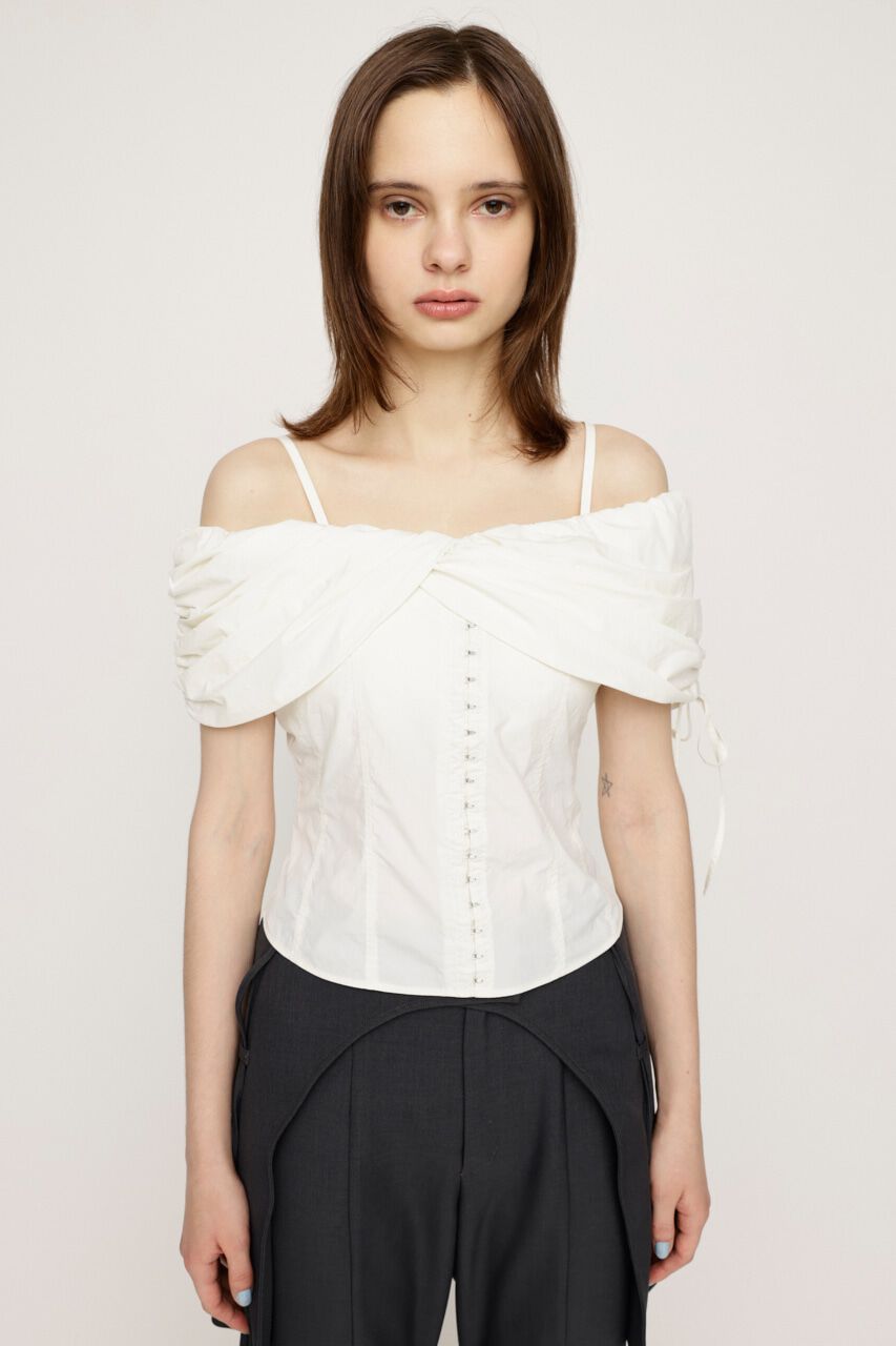 SLY「FRONT HOOK 2WAY SHOULDER ブラウス」|シャツ・ブラウス|