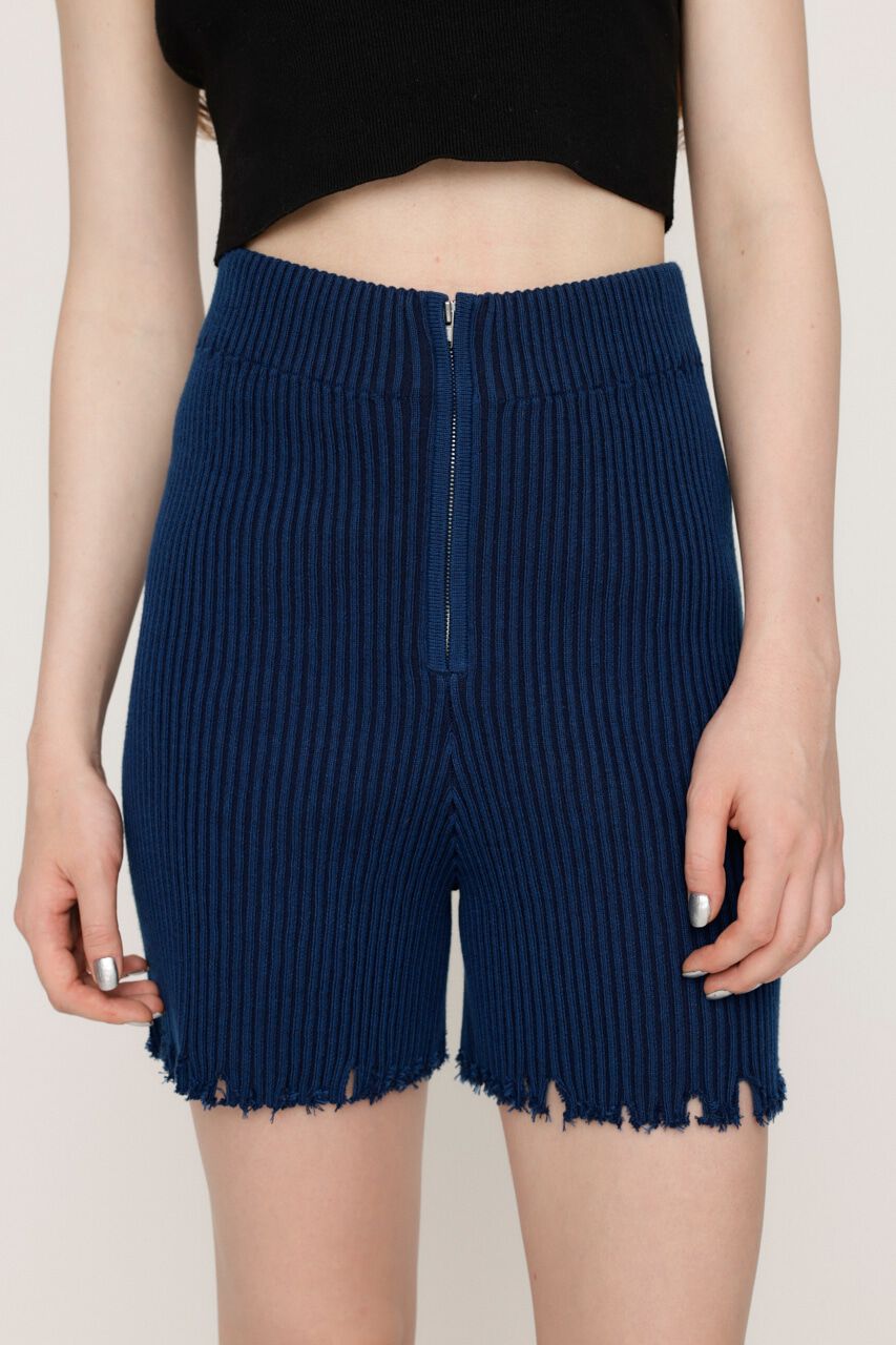 SLY「CRUSH RIB ショートパンツ」|その他|NVY