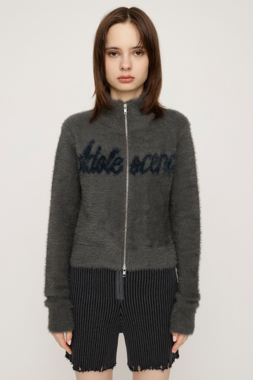 SLY「ZIP UP JQ LOGO トップス」|ニット・セーター|