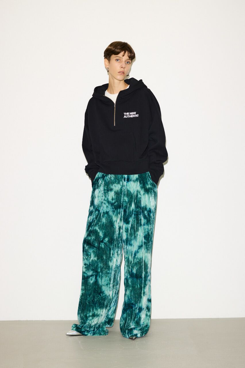 SLY「HALF ZIP COTTON SW HOODIE」|パーカー|