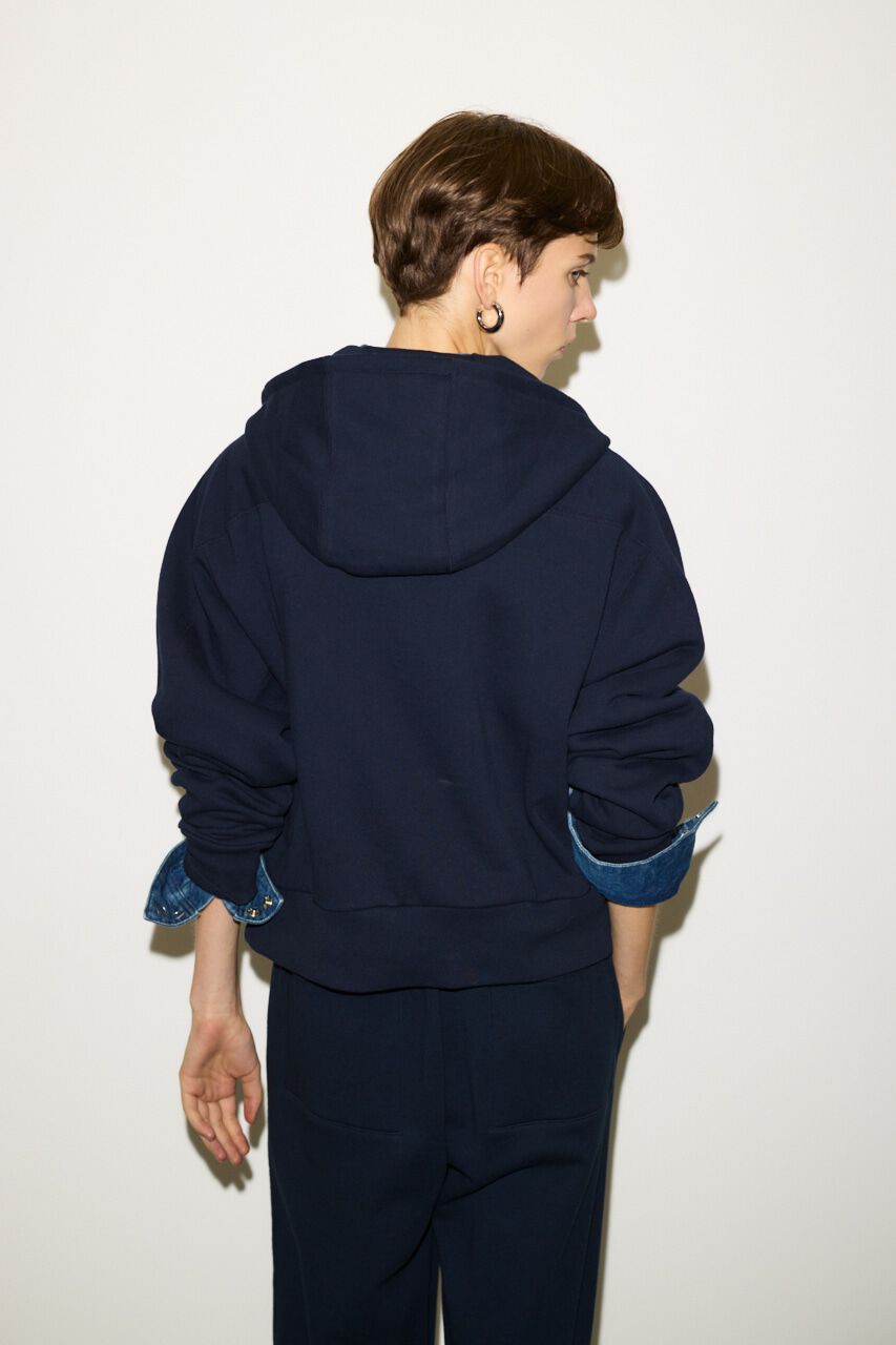 SLY「HALF ZIP COTTON SW HOODIE」|パーカー|