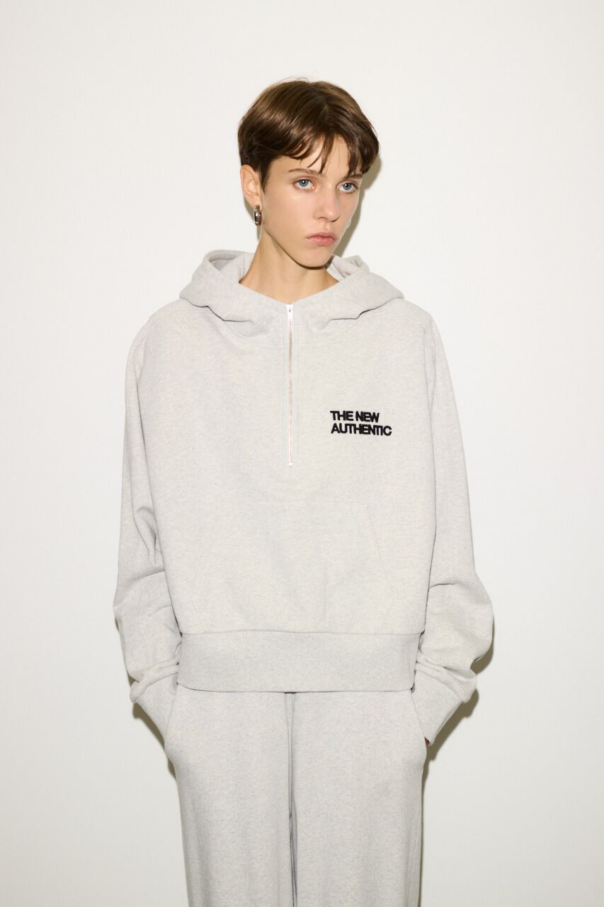 SLY「HALF ZIP COTTON SW HOODIE」|パーカー|