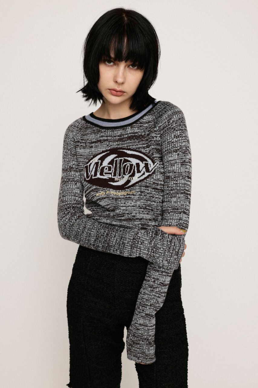 SLY「MELANGE LOGO JQ トップス」|ニット・セーター|