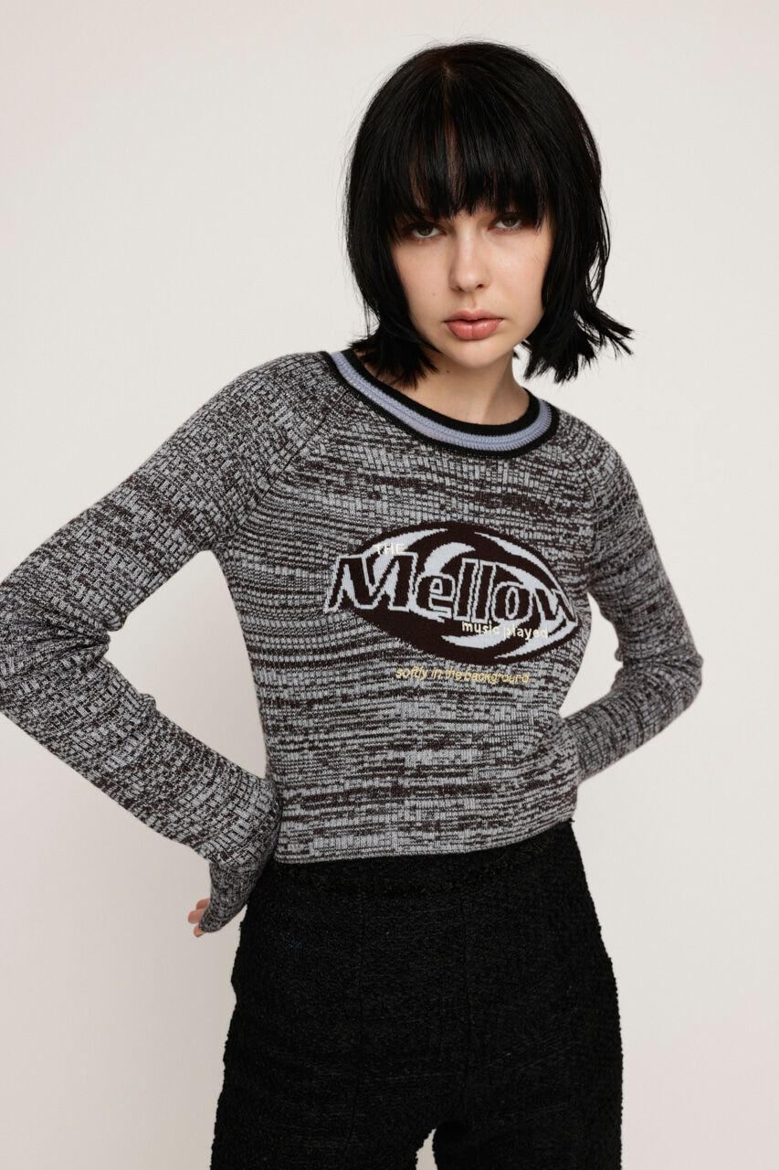SLY「MELANGE LOGO JQ トップス」|ニット・セーター|