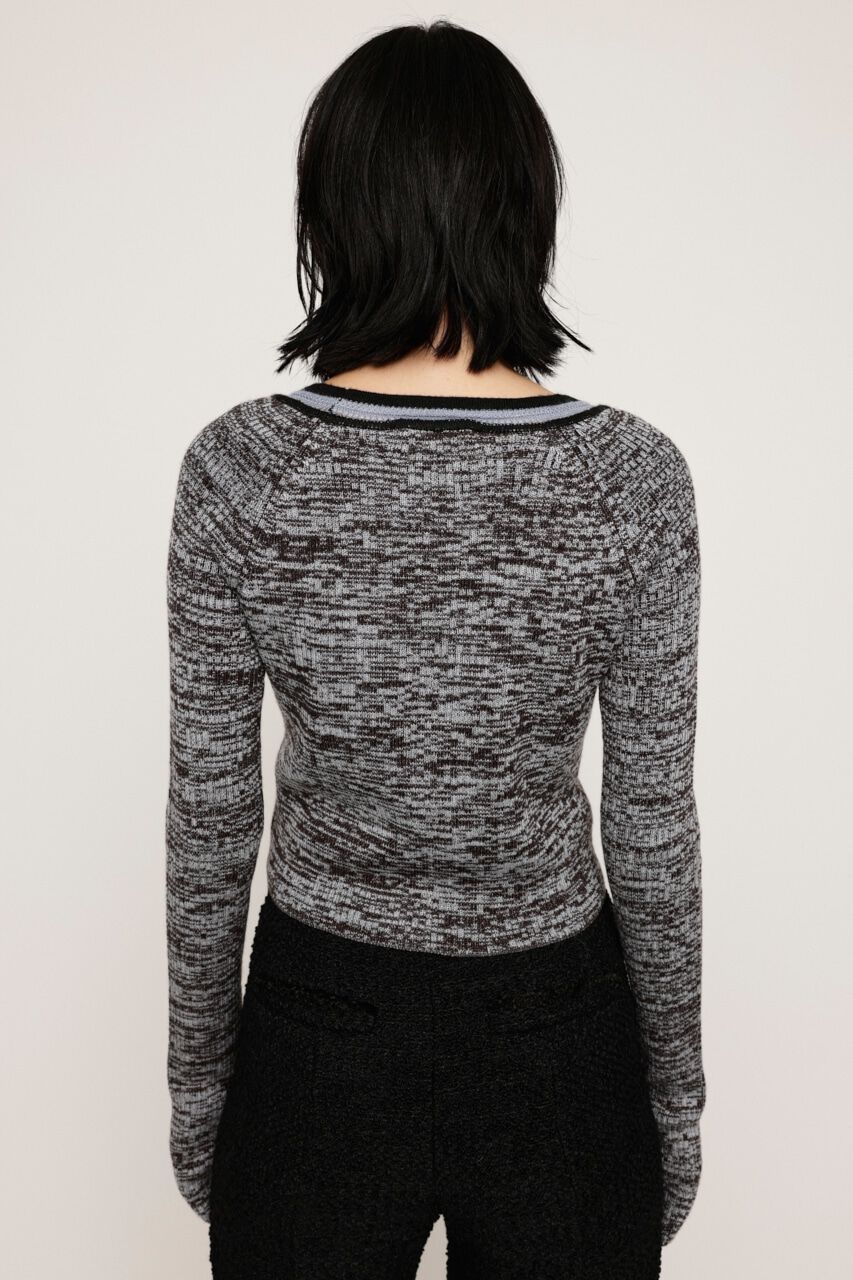 SLY「MELANGE LOGO JQ トップス」|ニット・セーター|