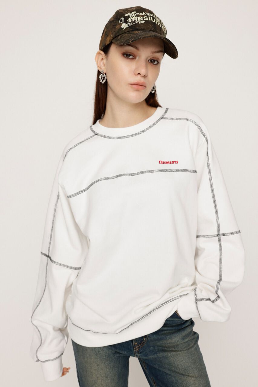 SLY「BI COLOR STITCH SW トップス」|Tシャツ・カットソー|