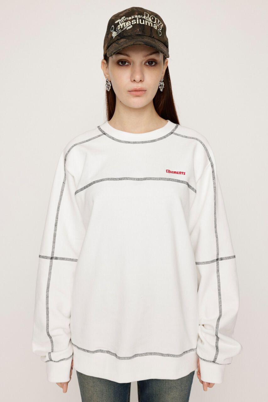 SLY「BI COLOR STITCH SW トップス」|Tシャツ・カットソー|