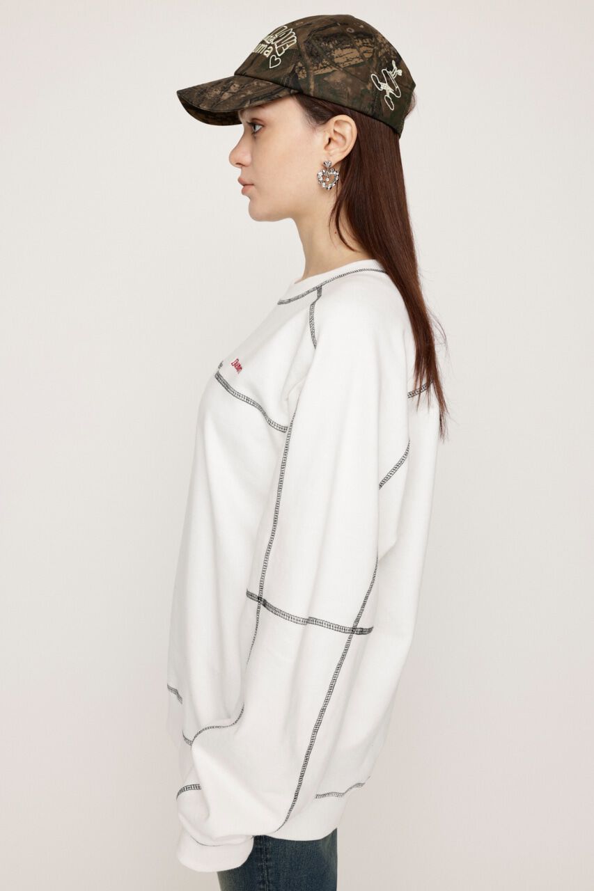 SLY「BI COLOR STITCH SW トップス」|Tシャツ・カットソー|