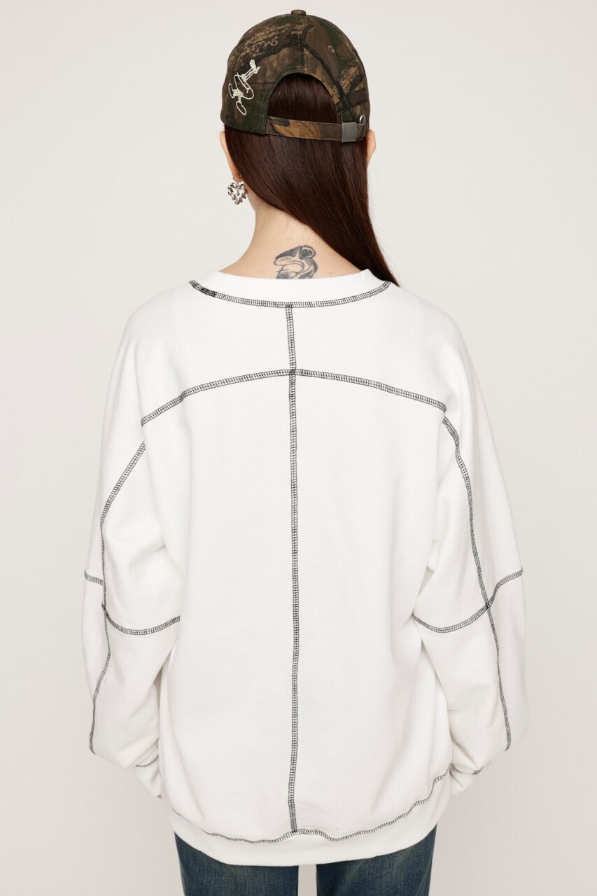 SLY「BI COLOR STITCH SW トップス」|Tシャツ・カットソー|