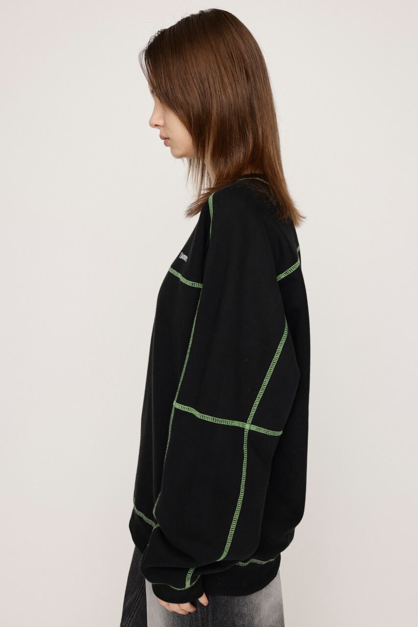 SLY「BI COLOR STITCH SW トップス」|Tシャツ・カットソー|