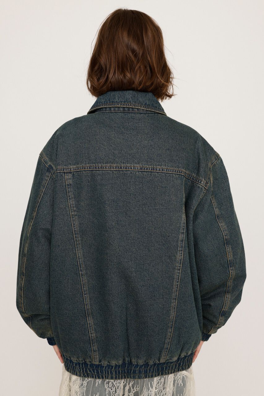 SLY「FRONT ZIP DENIM ブルゾン」|デニムジャケット|