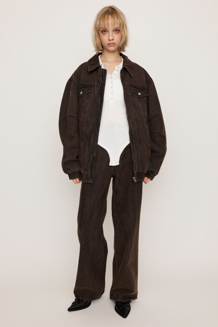 SLY「CUT OFF STRAIGHT パンツ」|デニム|