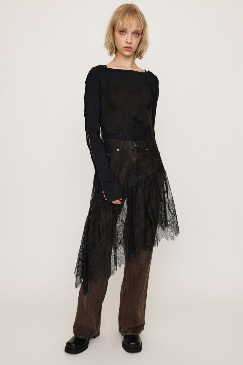 SLY「LACE DOCKED SLIP ドレス」|キャミソール|