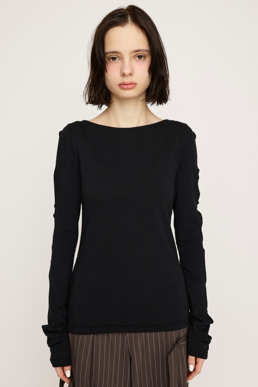 SLY「HOLE DESIGN CUT トップス」|Tシャツ・カットソー|