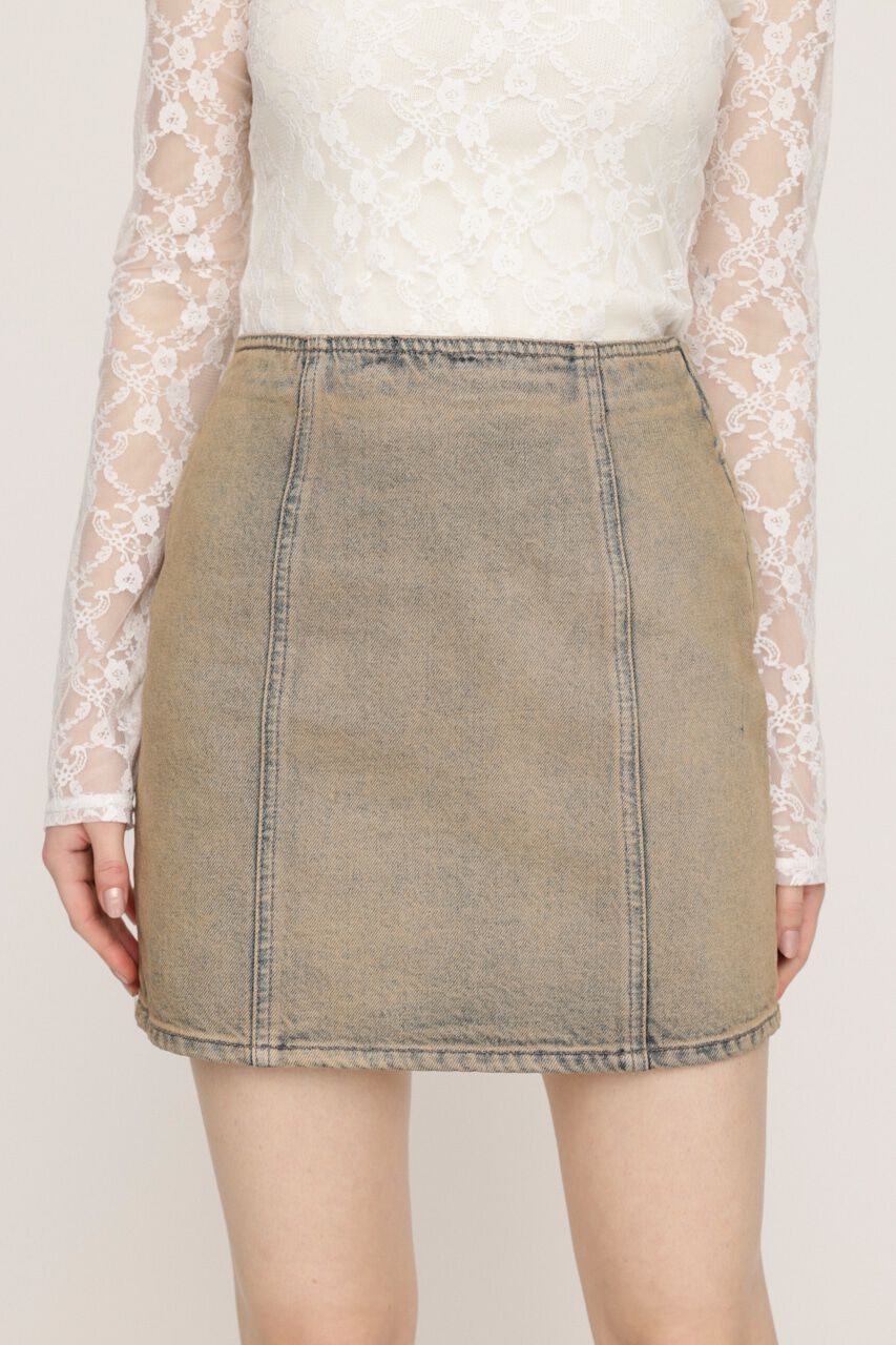 SLY「IAN J／W MINI SK-BC」|スカート|L/BLU1