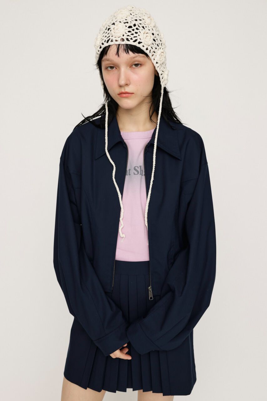 SLY「FRONT ZIP CROP ブルゾン」|ブルゾン・スタジャン|