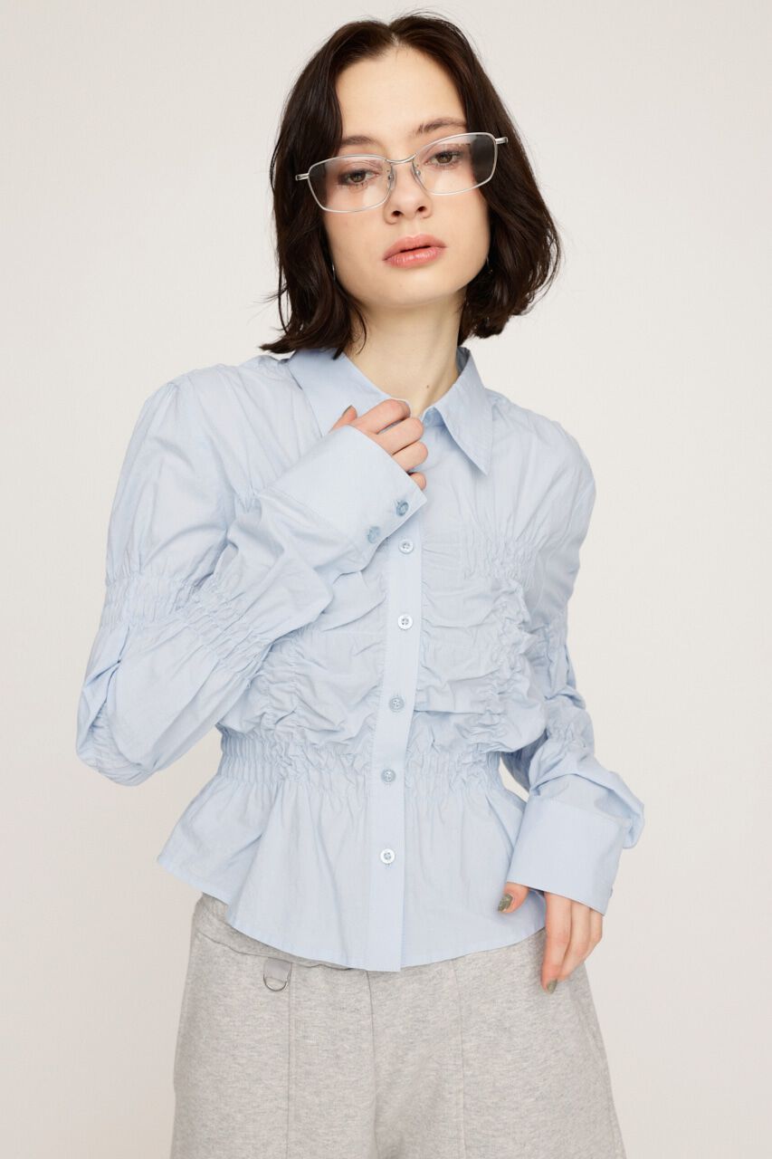 SLY「RANDOM SHIRRING トップス」|シャツ・ブラウス|