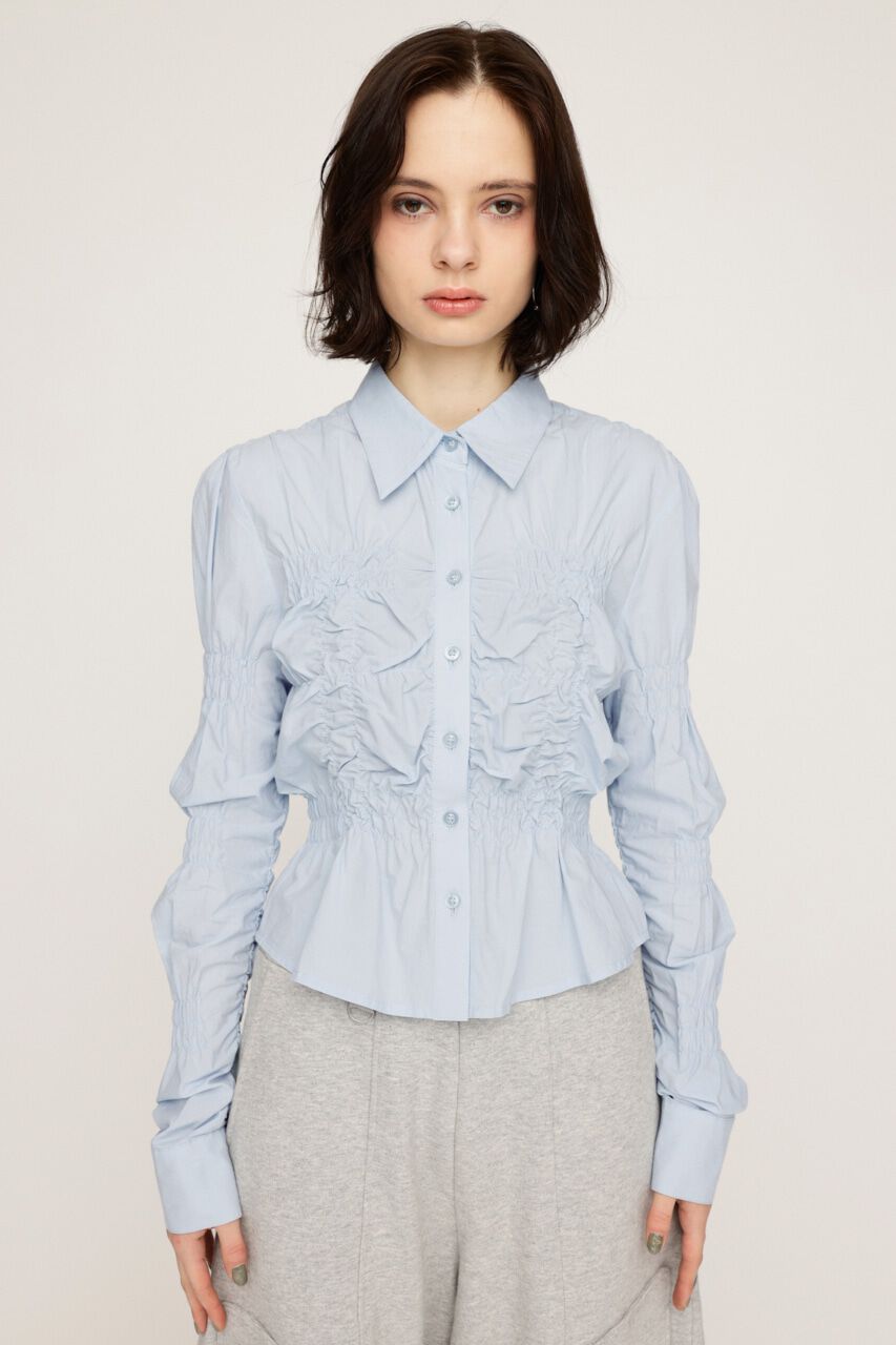 SLY「RANDOM SHIRRING トップス」|シャツ・ブラウス|