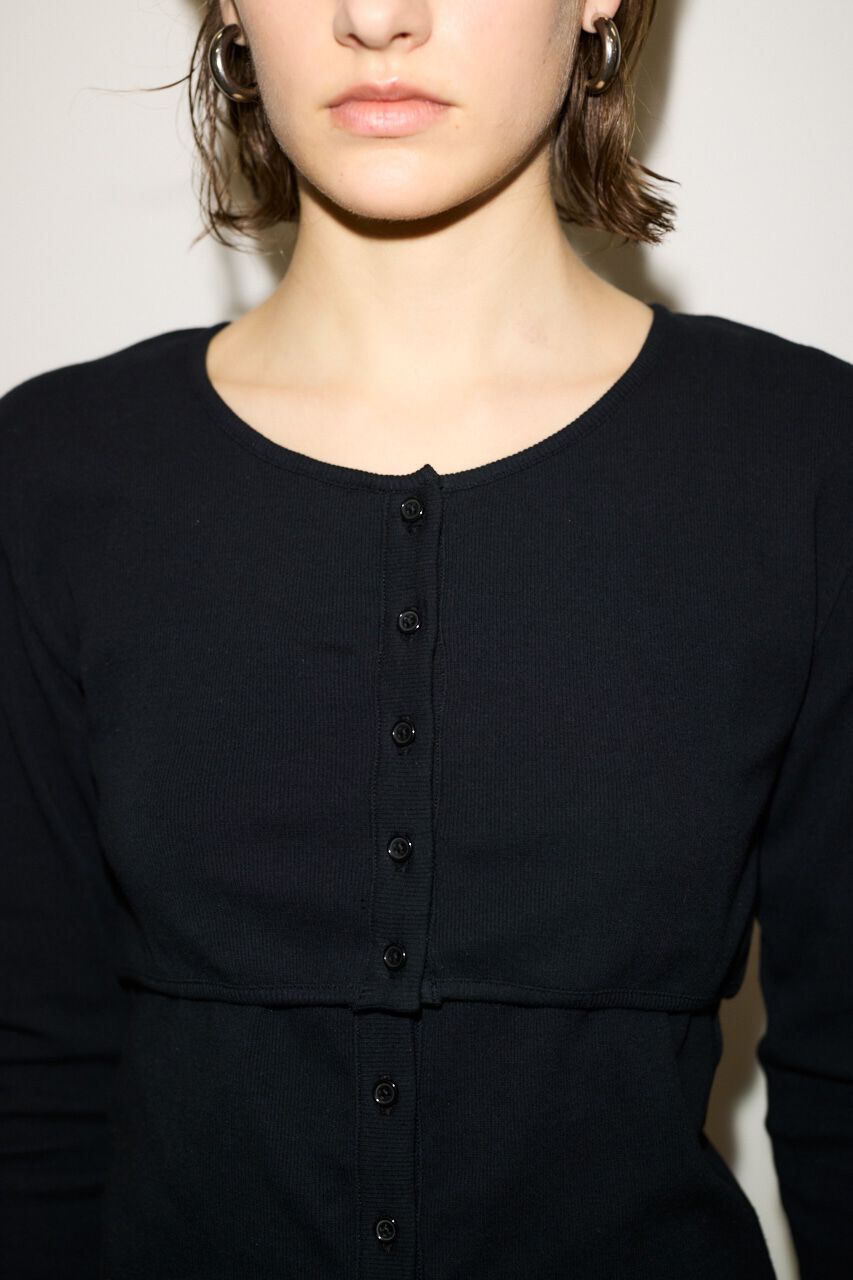 SLY「2P BUTTON L／S カーディガン」|カーディガン|