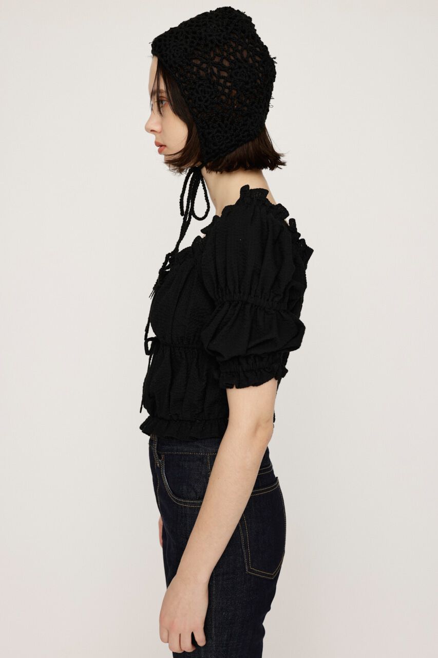 SLY「GATHER RIBBON ブラウス」|シャツ・ブラウス|