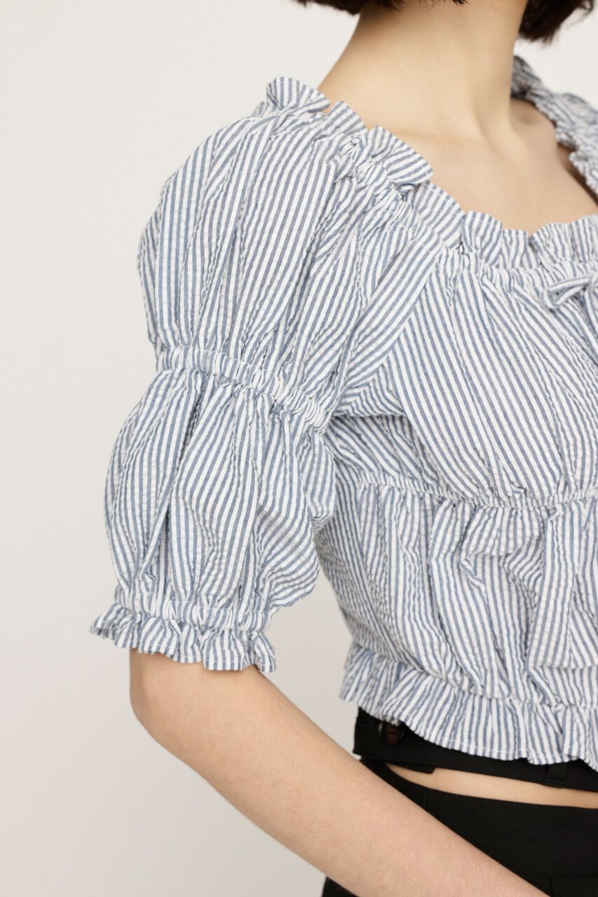 SLY「GATHER RIBBON ブラウス」|シャツ・ブラウス|