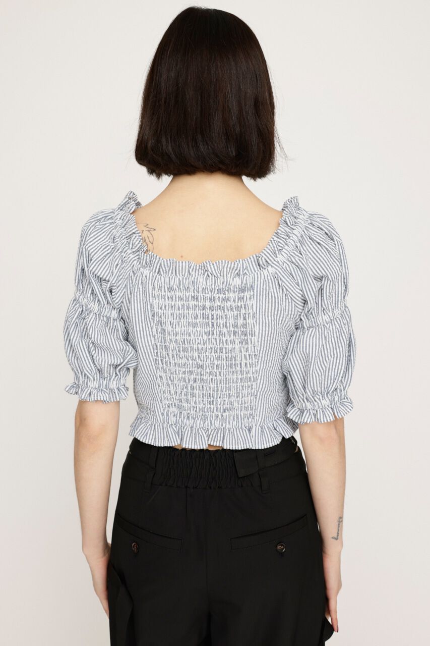 SLY「GATHER RIBBON ブラウス」|シャツ・ブラウス|