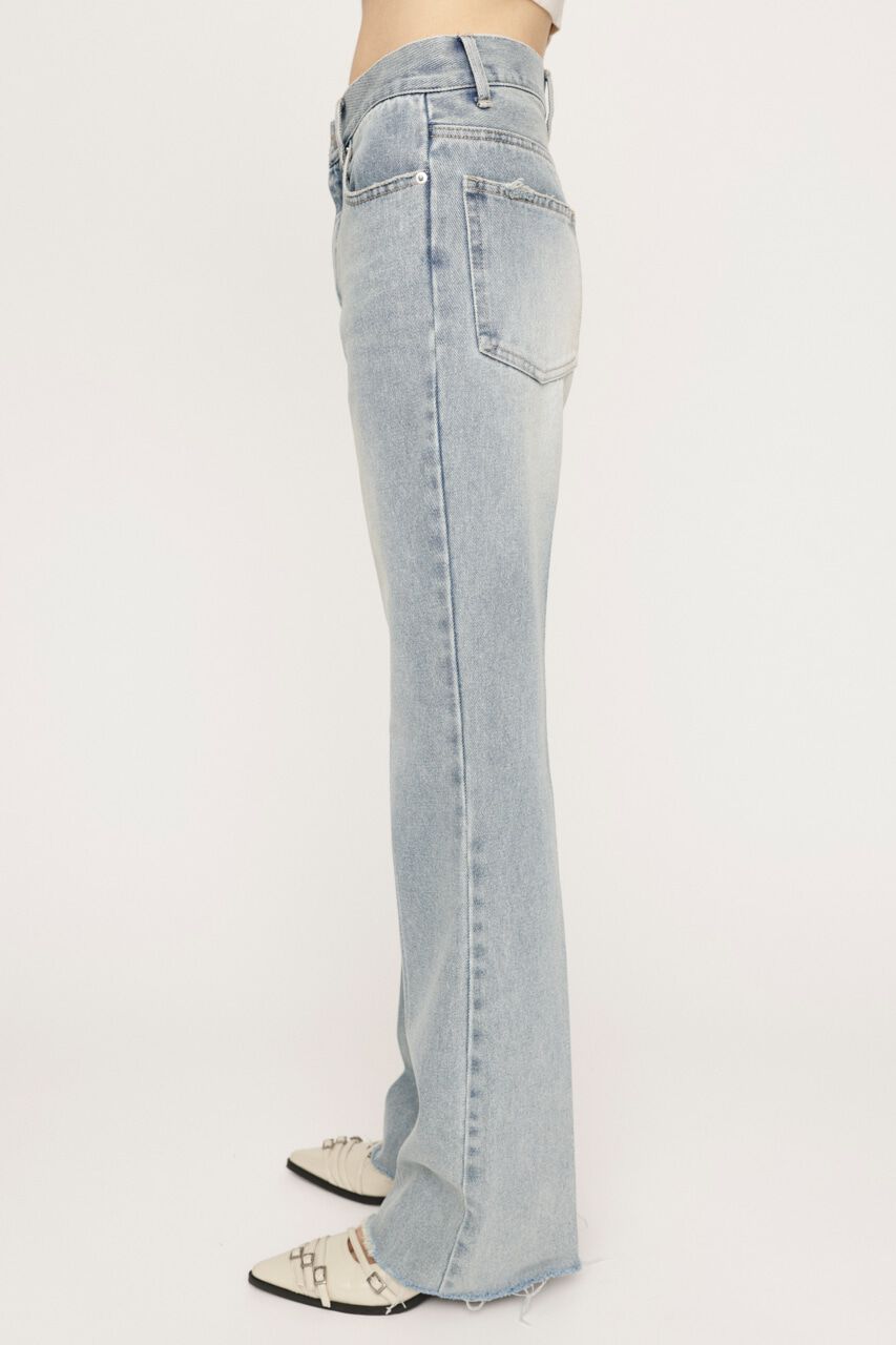SLY「J／W SEMI FLARE PT-BE」|デニム|