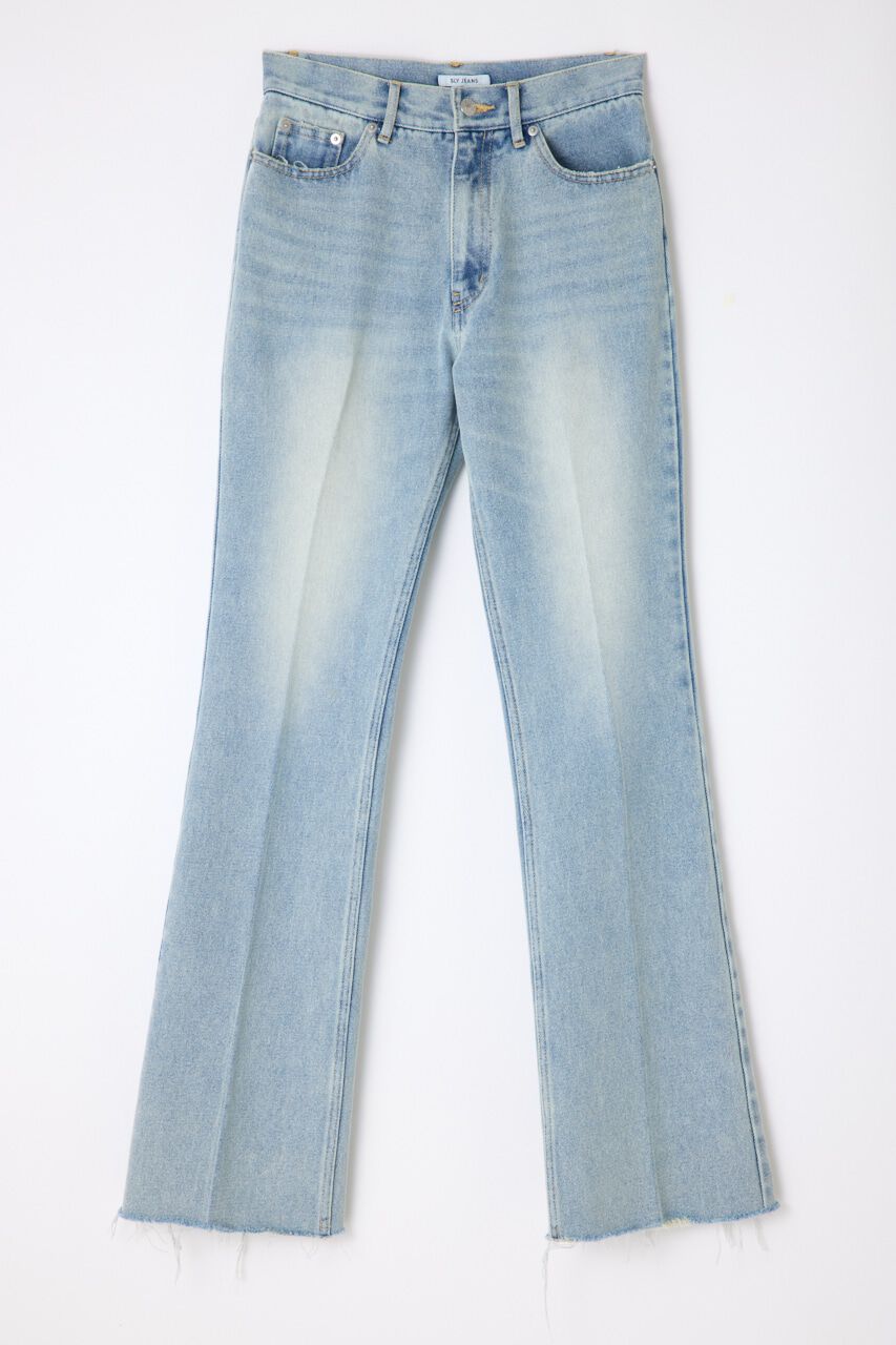 SLY「J／W SEMI FLARE PT-BE」|デニム|