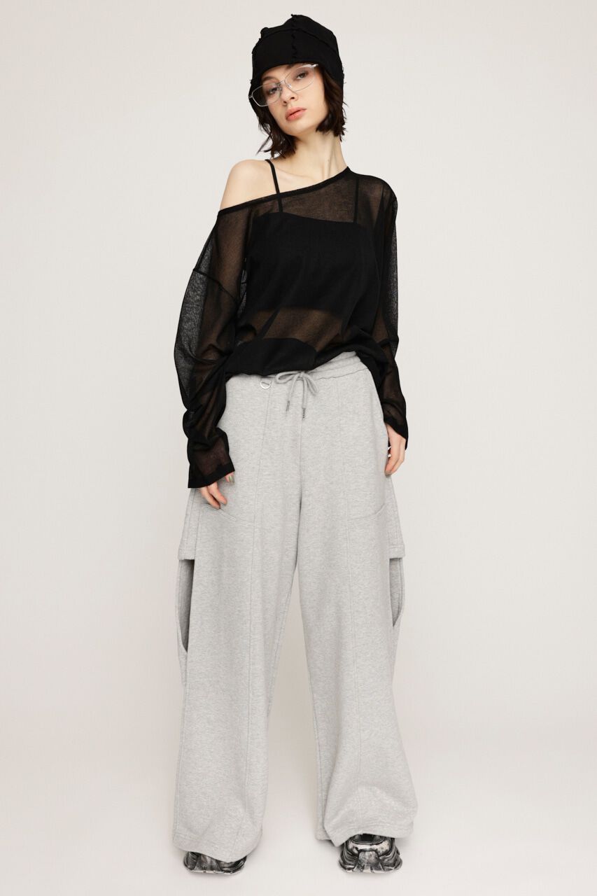 SLY「OVERSIZE SHEER トップス」|ニット・セーター|