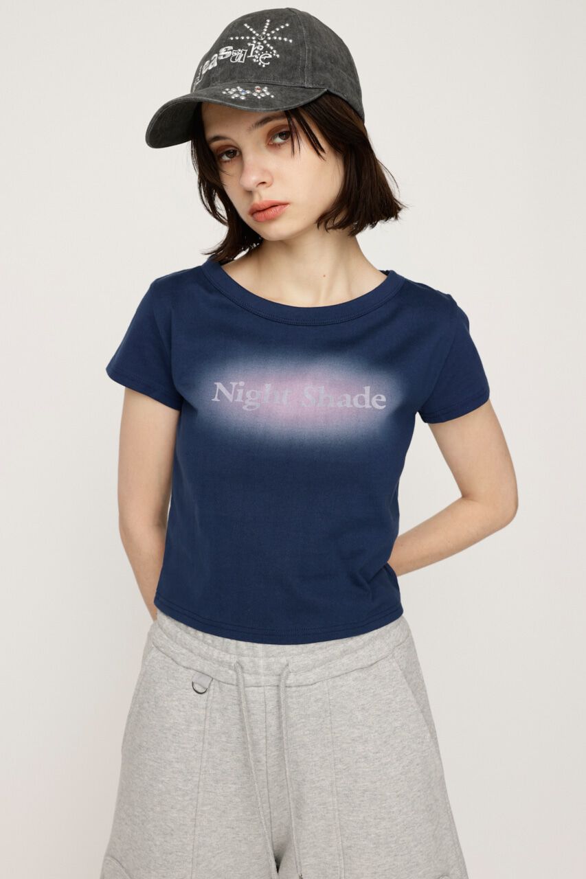 SLY「SPRAY LOGO COMPACT Tシャツ」|Tシャツ・カットソー|NVY