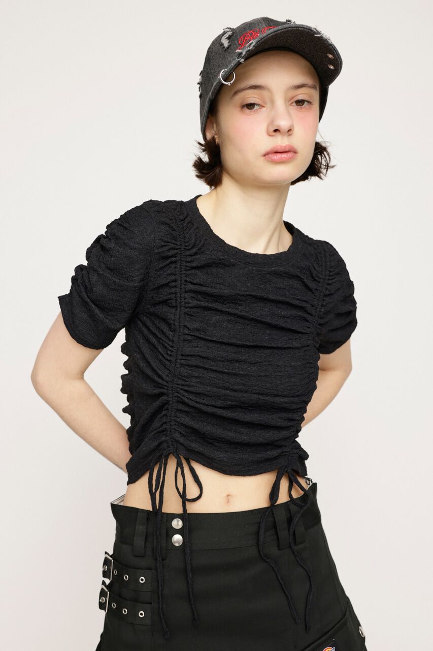 SLY「SHIRRING CUT トップス」|Tシャツ・カットソー|