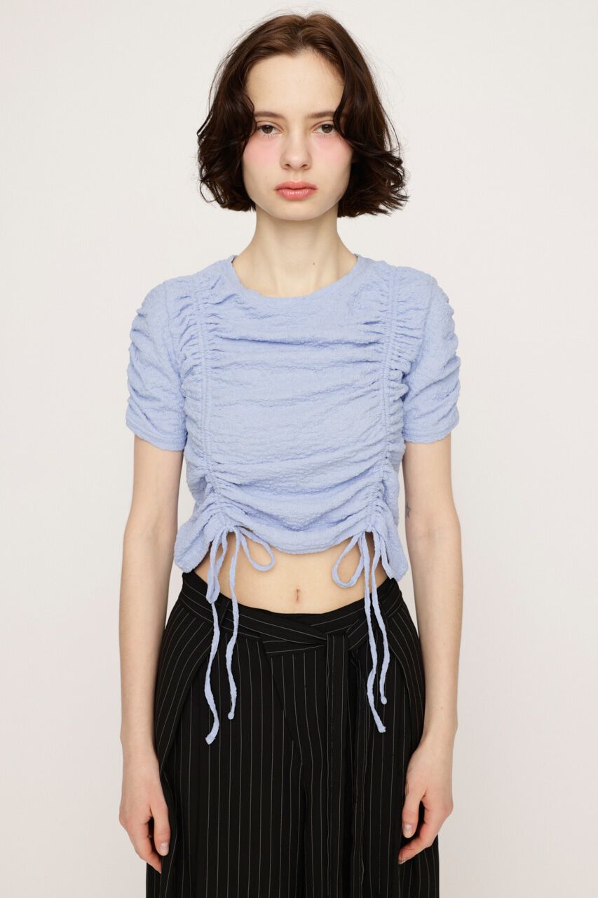 SLY「SHIRRING CUT トップス」|Tシャツ・カットソー|