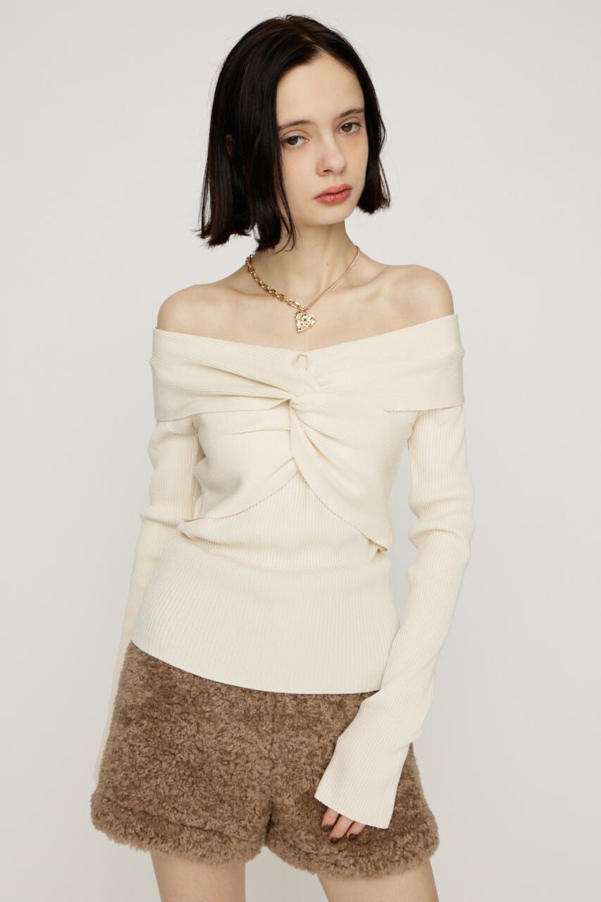 SLY「TWIST RIBBON KNIT トップス」|ニット・セーター|IVOY3