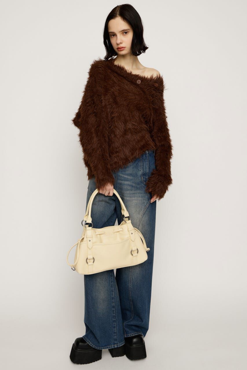 SLY「BIG SHAGGY BUTTON RIB トップス」|ニット・セーター|