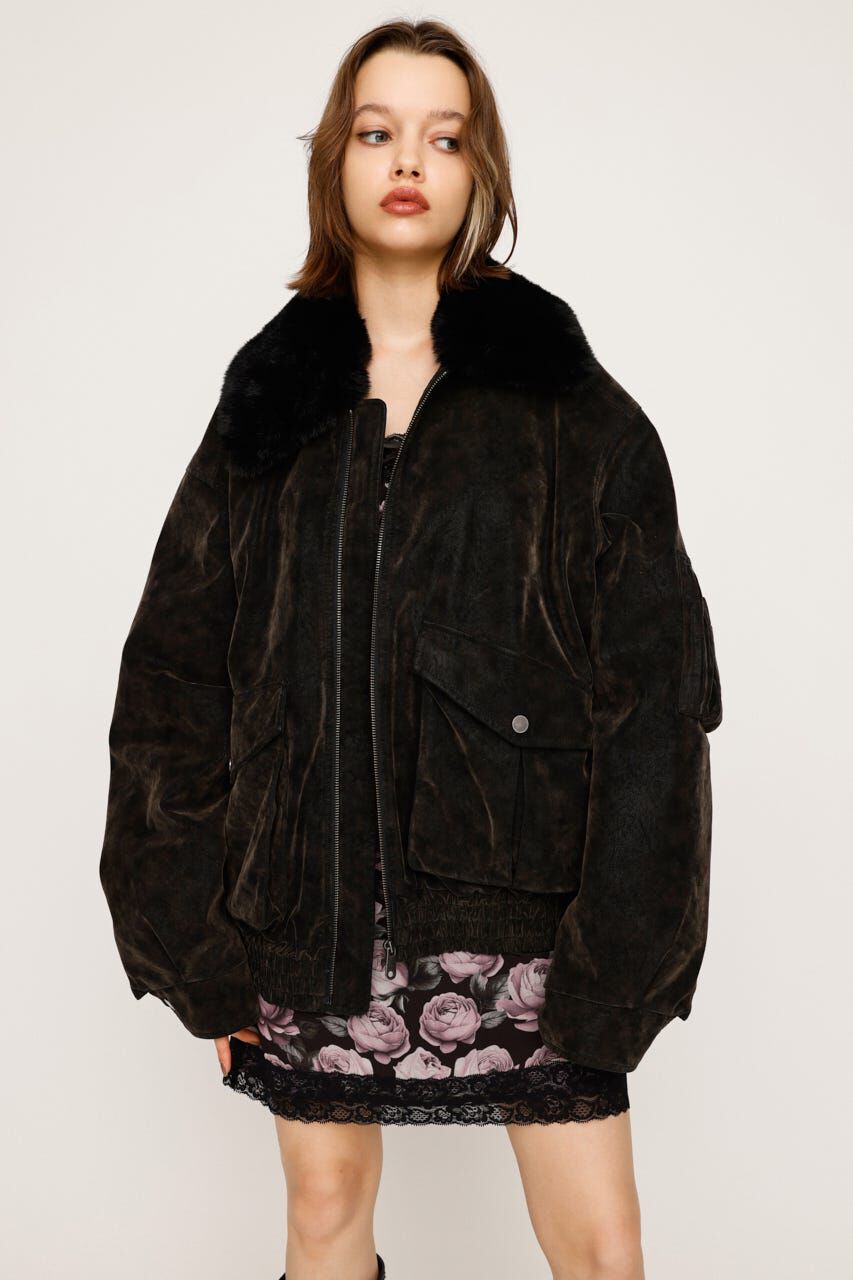 SLY「WASHED PUFFER ブルゾン」|ブルゾン・スタジャン|