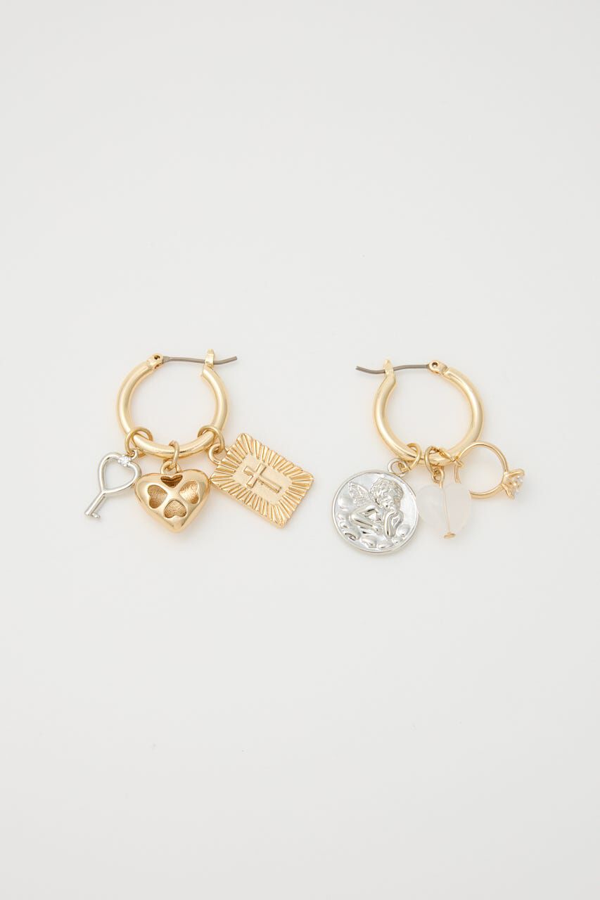 SLY「HOOP CHARM ピアス」|ピアス|GLD