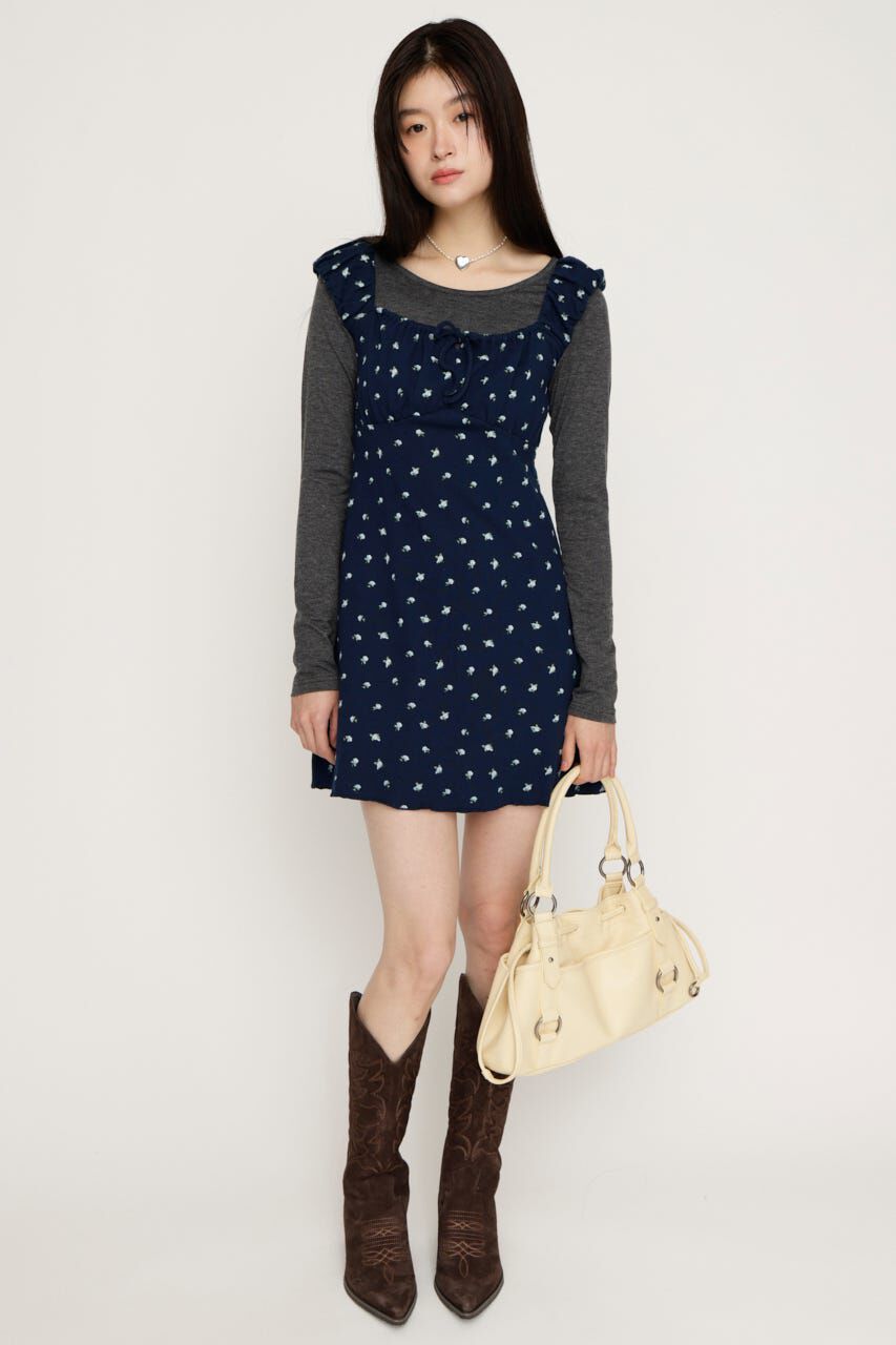 SLY「GATHER FLARE ショートワンピース」|ワンピース|