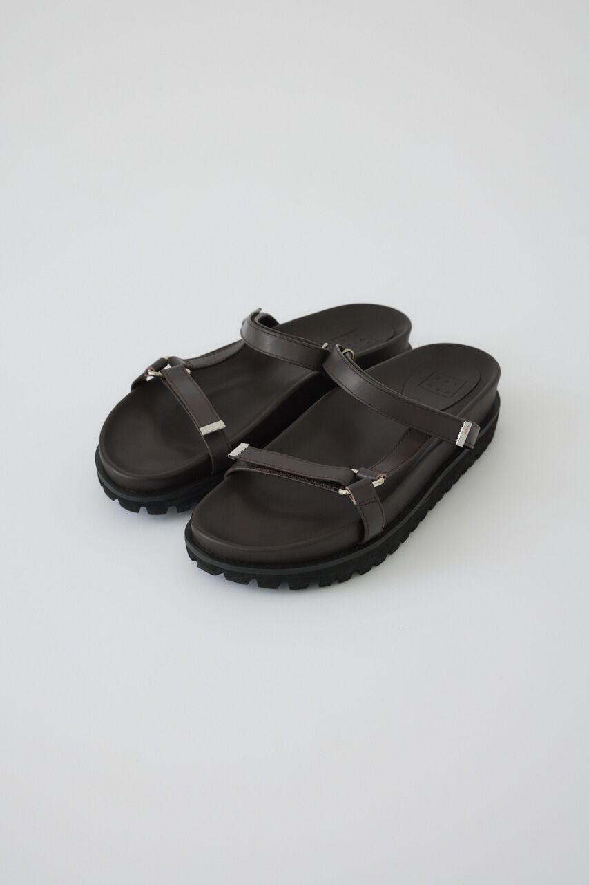 RIM.ARK 「Rubber sole strap sandal」|サンダル|BRN