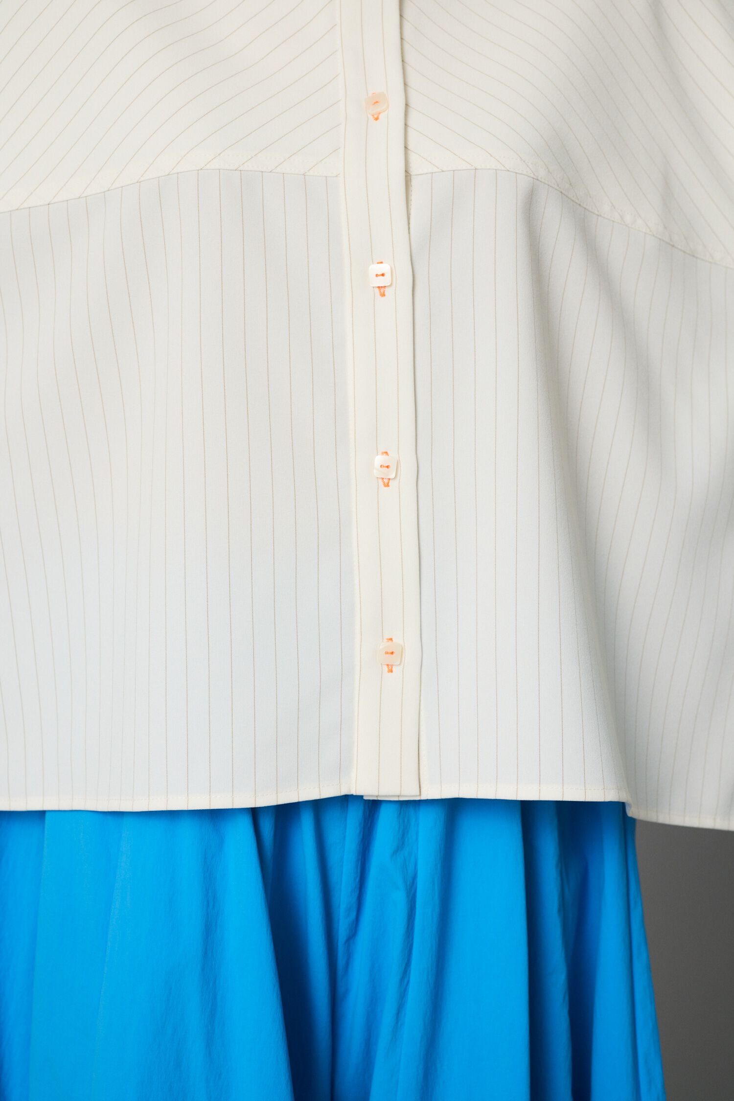 HeRIN.CYE「Stripe half sleeve shirt」|シャツ・ブラウス|