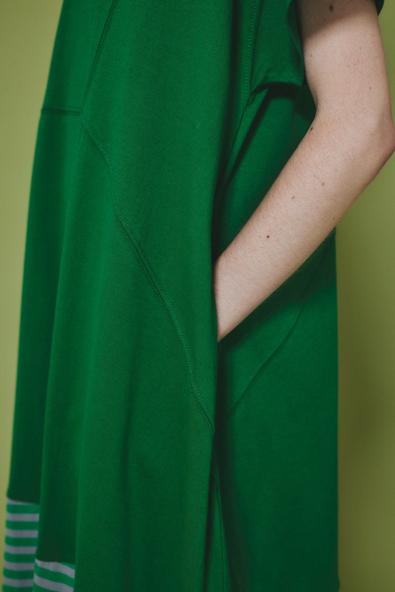 HeRIN.CYE「Border hem one piece」|ワンピース|