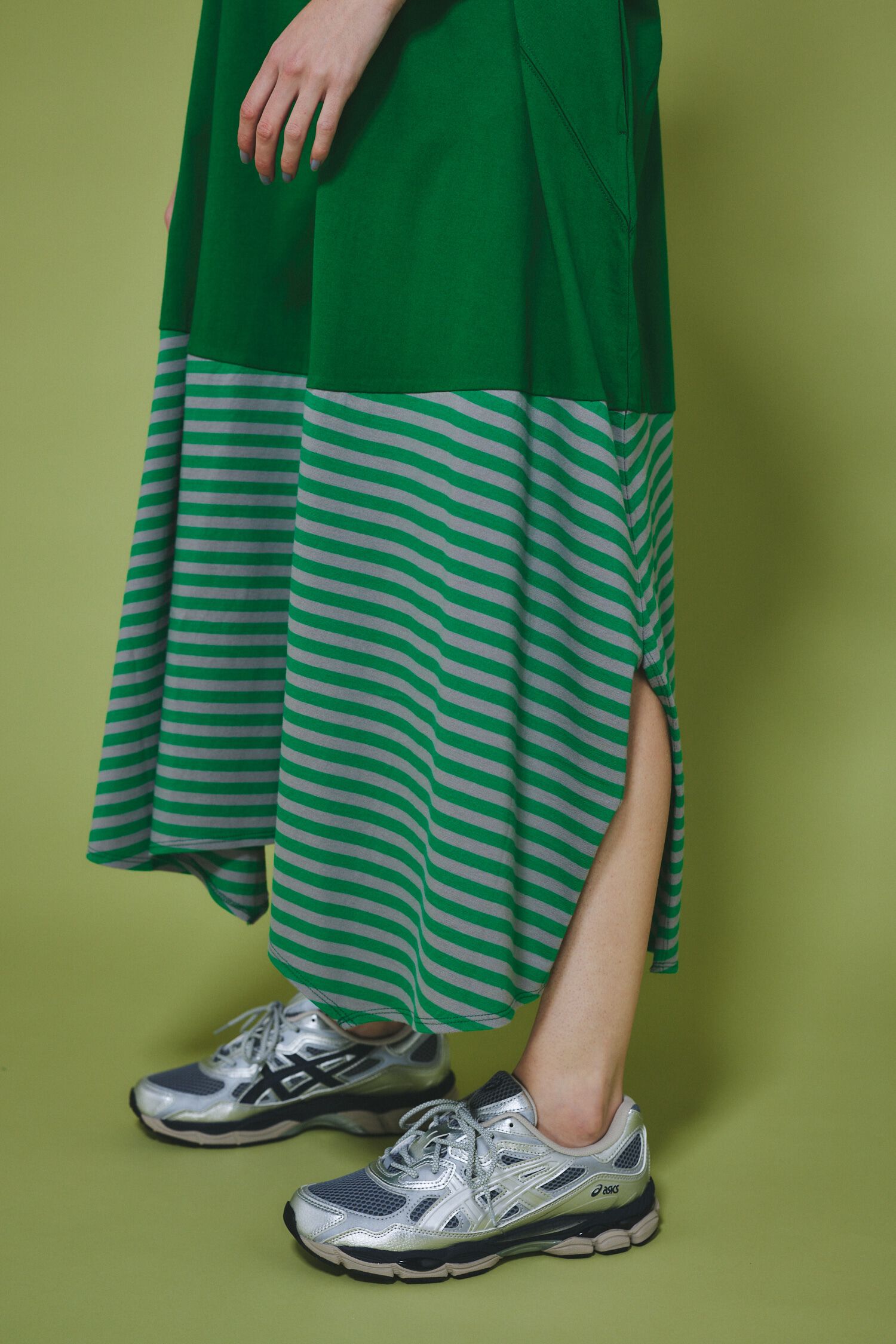 HeRIN.CYE「Border hem one piece」|ワンピース|