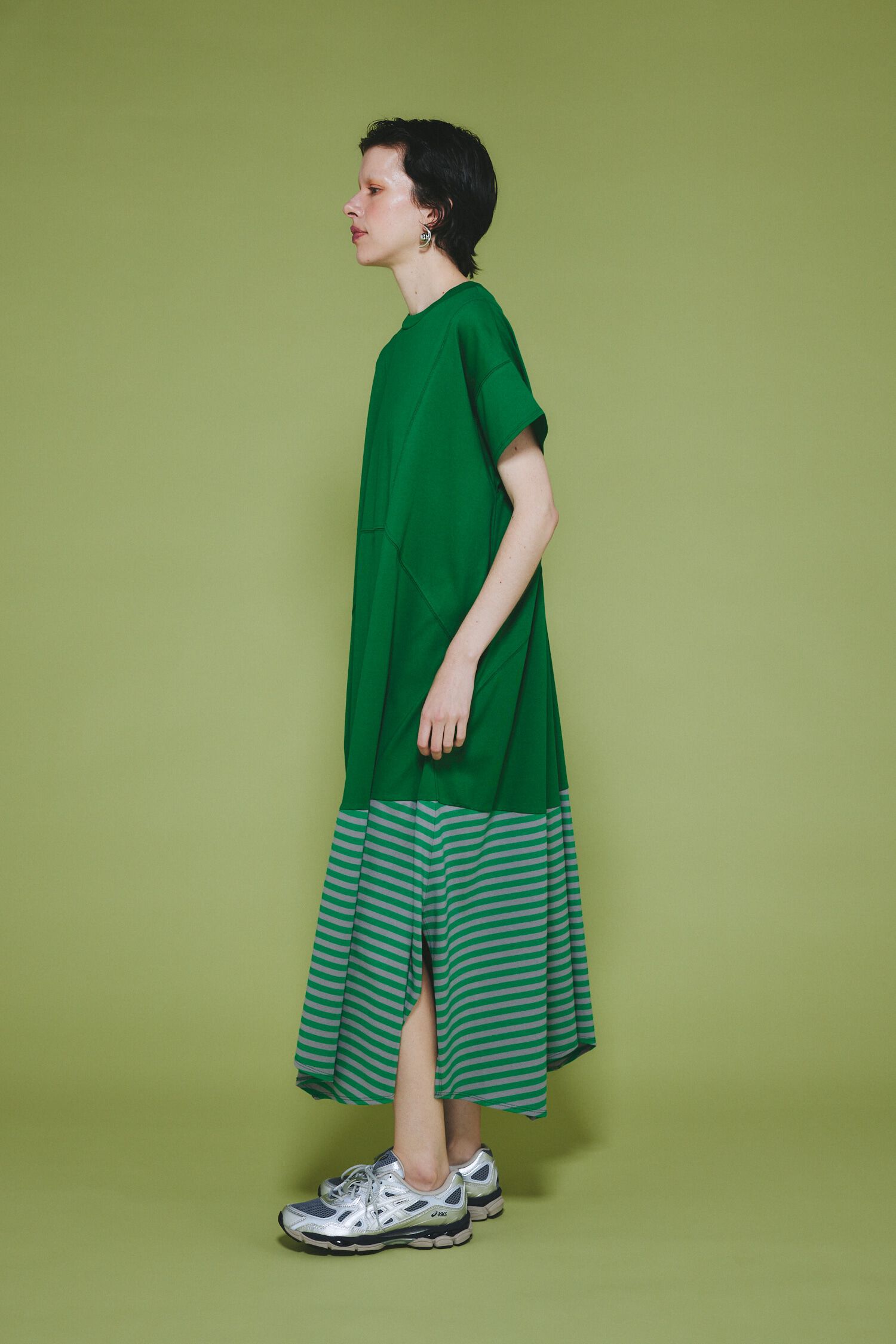 HeRIN.CYE「Border hem one piece」|ワンピース|