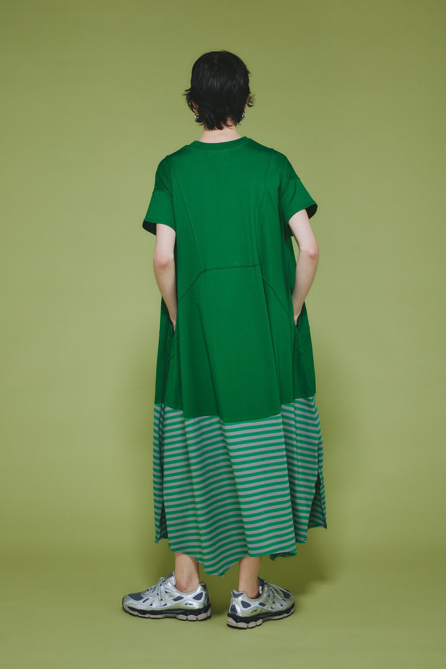 HeRIN.CYE「Border hem one piece」|ワンピース|